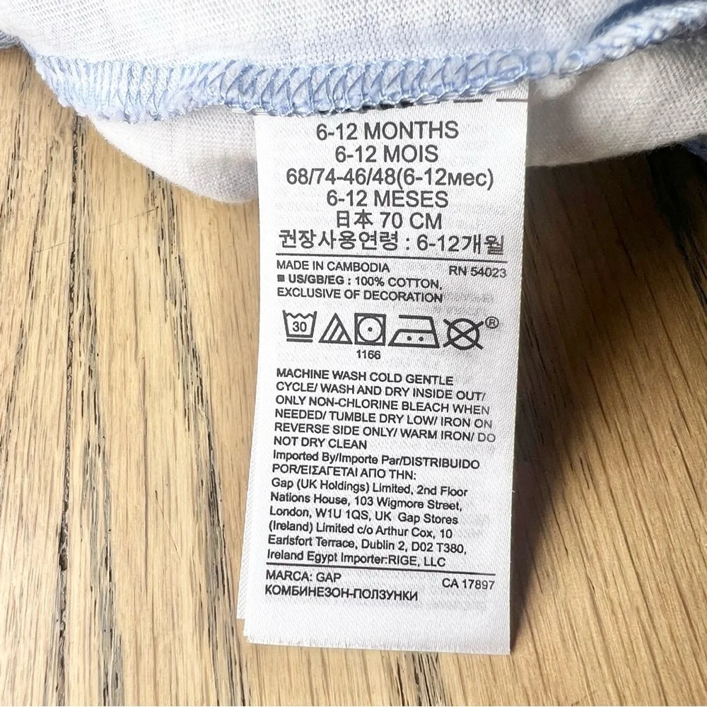 Baby Gap Baby Palm Tree Graphic Shorty One Piece Size 6-12 Months - Picture 9 of 9